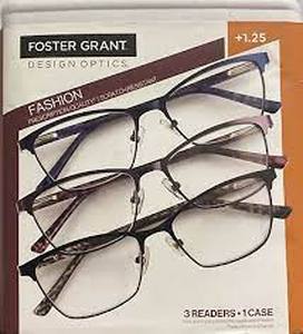 lot 213 image: Design Optics by Foster Grant Addie Square Cat Eye Reading Glasses 3-Pack 1.25