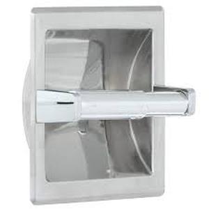 lot 181 image: Franklin Brass Futura Recessed Toilet Paper Holder in Chrome
