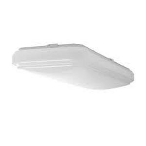 lot 239 image: Commercial Electric 24 in. x 10 in. Rectangular Light Fixture LED Flush Mount 1500 Lumens 4000K Bright White Kitchen Lighting Basement