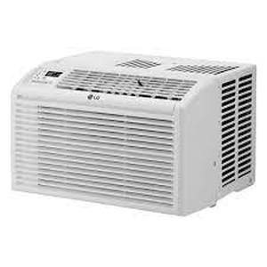lot 241 image: LG 6,000 BTU 115V Window Air Conditioner LW6017R Cools 250 Sq. Ft. with Remote Control in White