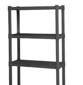 lot 248 image: Sterilite 3-Shelf Storage Unit Gray