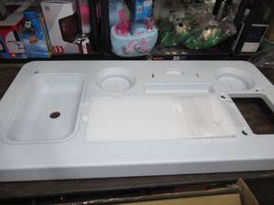 lot 246 image: Replacement Top and Cutting Board for Bass Pro Shops Deluxe Fish Table-Table Top and Cutting Board Only