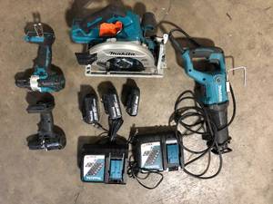 Lot of Makita Power Tools and Hardware For Parts  Customer Returns See Pictures