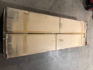 Husky Ready-to-Assemble 24-Gauge Steel Garage Gear Cabinet in Black (36.6 in. W x 72 in. H x 24 in. D Customer Returns See Pictures