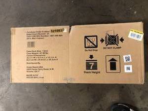 Husky Ready-to-Assemble 24-Gauge Steel Wall Mounted Garage Cabinet in Black (28 in. W x 29.7 in. H x 12 in. D) Customer Returns See Pictures