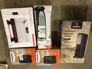Lot of Assorted Heaters   Various Sizes and Conditions Customer Returns See Pictures