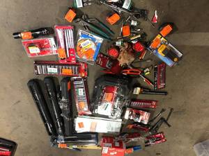 Lot of Assorted Hand Tools and Hardware Various Models and Conditions   Customer  Returns See Pictures