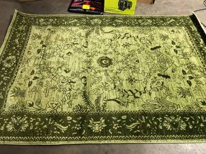 Unique Loom Vista Collection Green Green Area Rug Customer  Returns See Pictures