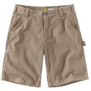 12 Pieces of Carhartt Mens 36 Tan CottonSpandex Rugged Flex Rigby Work Short   Customer Returns See Pictures