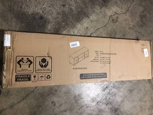 Chabot 58 in. Black Grain TV Stand Fits TVs up to 65 in.  Customer Returns See Pictures