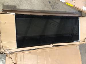 Home Decorators Collection 60 in. W View Wall Mount Electric Fireplace in Black Customer Returns See Pictures
