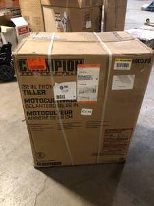 Champion Power Equipment 22 in. 212cc 4-Stroke Gas Garden Front Tine Tiller with Forward and Reverse Customer Returns See Pictures