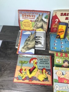 lot 24 image: Lot of Vintage games, activity books and More
