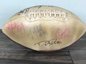 lot 68 image: Minnesota Vikings Autographed Football by Multiple Players