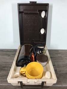 lot 74 image: Vintage Empire Kar-N-Home Coffee Maker Travel Kit