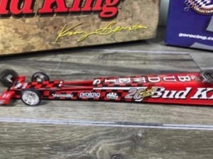 lot 111 image: 1999 NHRA Action Racing Collectibles Kenny Bernstein  Budweiser 20th Anniversary 124 scale die cast Top Fuel Dragster