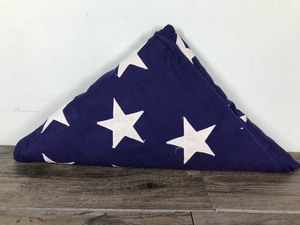 lot 117 image: Heavy Duty Folded American Flag