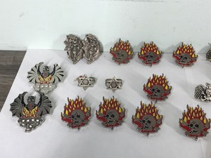 lot 348 image: Lot of Gothic Pins, Earings and Rings