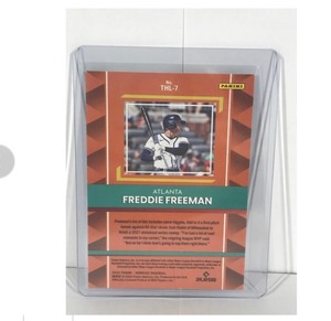 lot 385 image: FREDDIE FREEMAN 2022 Donruss THE HIT LIST INSERT #THL-7 Atlanta Braves Baseball Card