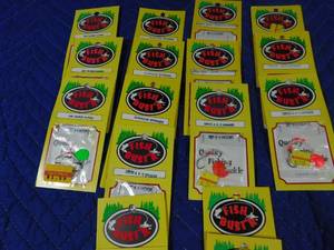 lot 254 image: Flat of new spinners in packages