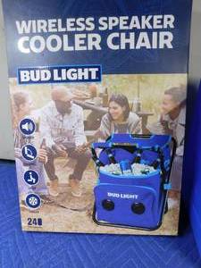 lot 259 image: Wireless speakercooler chair and 26L water jug with spout