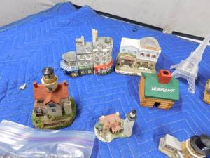 lot 286 image: Village houses and decorative glass rocks