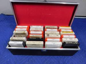 lot 291 image: 8 track tapes in case