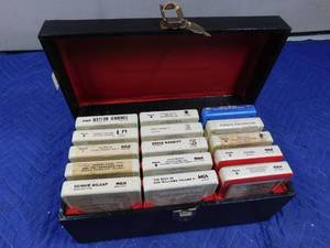 lot 293 image: 8 track tapes in case