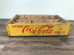 lot 436 image: Vintage Coca Cola Wooden Bottle Crate