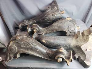 Large Vintage Piano Legs