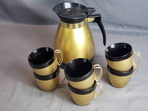 Vintage Coffee Decanter and Cups