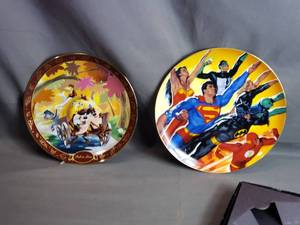 Tasmanian Devil Plate and Superheroes Plate