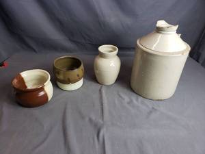 Misc. Pottery Bowls, Shoulder Jug and More