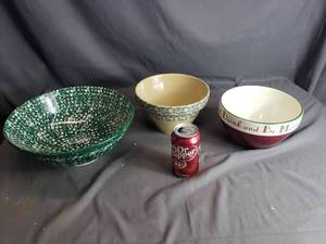 Roseville Stoneware Bowl, Roma Dish and Bowl