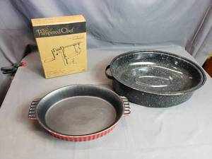 Roaster, Baking Dish and Apple Peeler