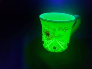 Uranium Glass Clara City, MN Advertising Mug
