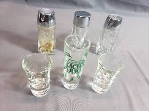 Shot Glasses, Salt and Pepper Shakers