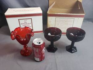 Red Cups and Candy Dish
