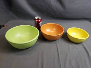 3 Stoneware Bowls
