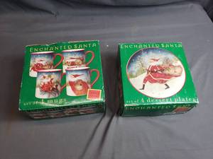 Christmas Cups and Desert Plates
