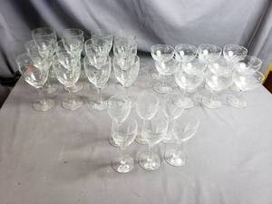 Champagne and Wine Glasses