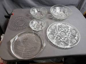 Crystal and Glass Serving Plates and Bowls