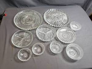 Crystal and Glass Serving Plates and Bowls