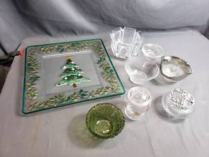 Decorative Glass Bowls and Plate