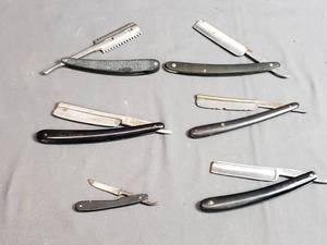 6 Vintage Straight Razors