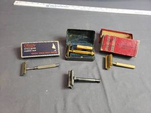 Vintage Razors Gillette, Christy, Valet