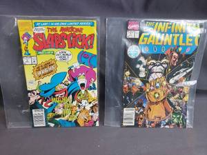 The Awesome Slapstick and The Infinity Gauntlet Comics