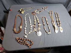 Wood and Shell Necklaces