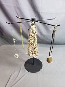 Necklaces Bracelets and Stand