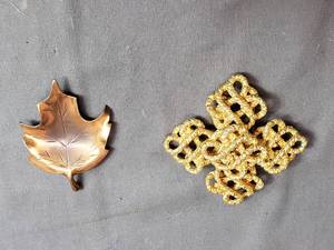 Stuart N.V.E. Leaf Brooch, Lucien Piccard 131 Brooch